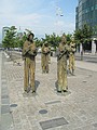 Statues of the memorial to the Famine's victims