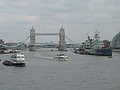 Tower Bridge and HMS Belfast from London Bridge
