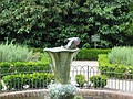 A pigeon in a fountain in the Greenwich park