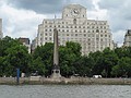 Cleopatra's Needle from a boat
