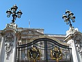 An entrance gate to the Buckingham Palace