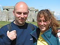 Me and Pavla at Stonehenge - detail