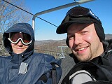 Radek and me on a ski lift