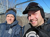 Radek and me on a ski lift
