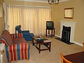 Our living room and the place where I slept