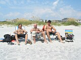J.R., me and Ales showing muscles