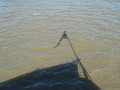 A shadow of the HMS Belfast