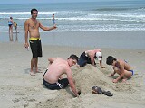 On the beach