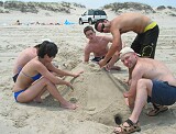 On the beach