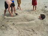 On the beach