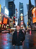 Times Square in the night and rain