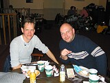 Me and Radek having dinner