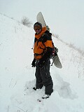 In the middle of the hike