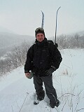 In the middle of the hike